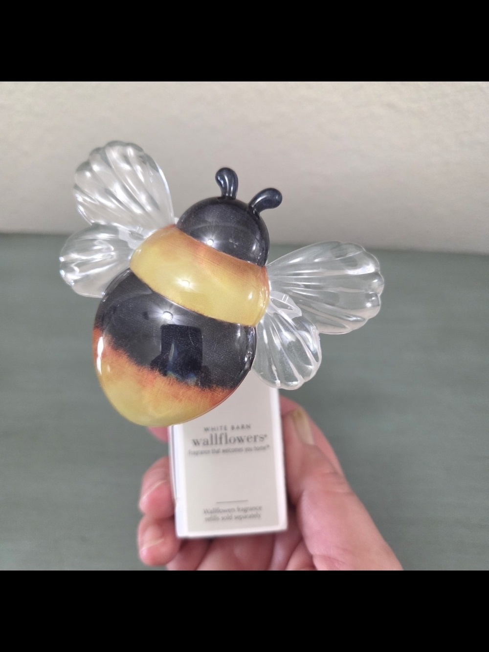 Black And Yellow Bumble Bee Bath & Body Works Walflower Plug In New